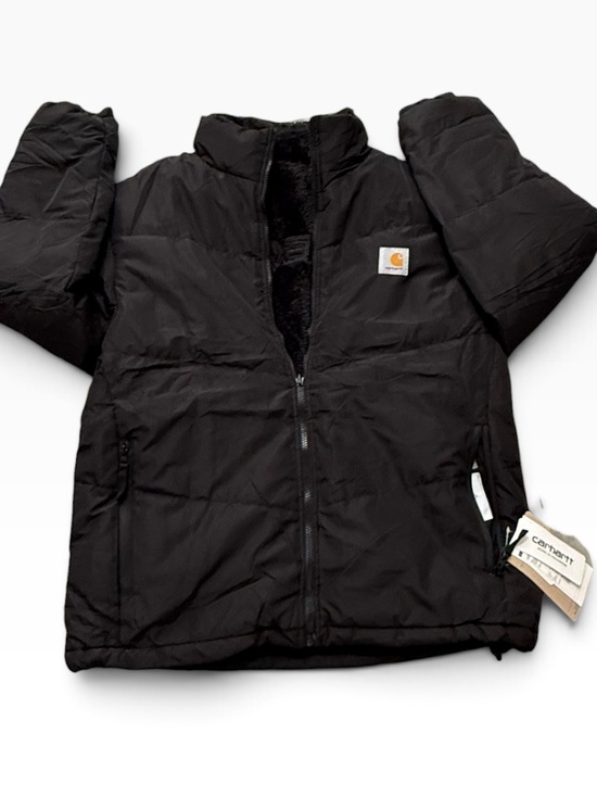 Carhartt Other - NWT Carhartt Cullen Reversible Black Down puffer Fleece Lined Jacket